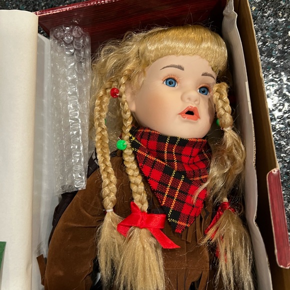 TIMELESS Collections Porcelain Doll Cowgirl by Nanci New w/Accessories COA - Picture 2 of 7